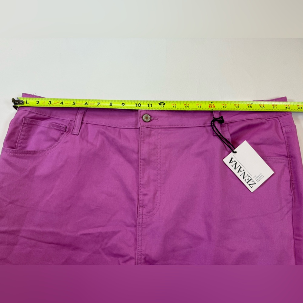 NWT Bootcut Jeans Zenana Color Mauve pink 3X plus size (bin GG41) - Picture 5 of 10